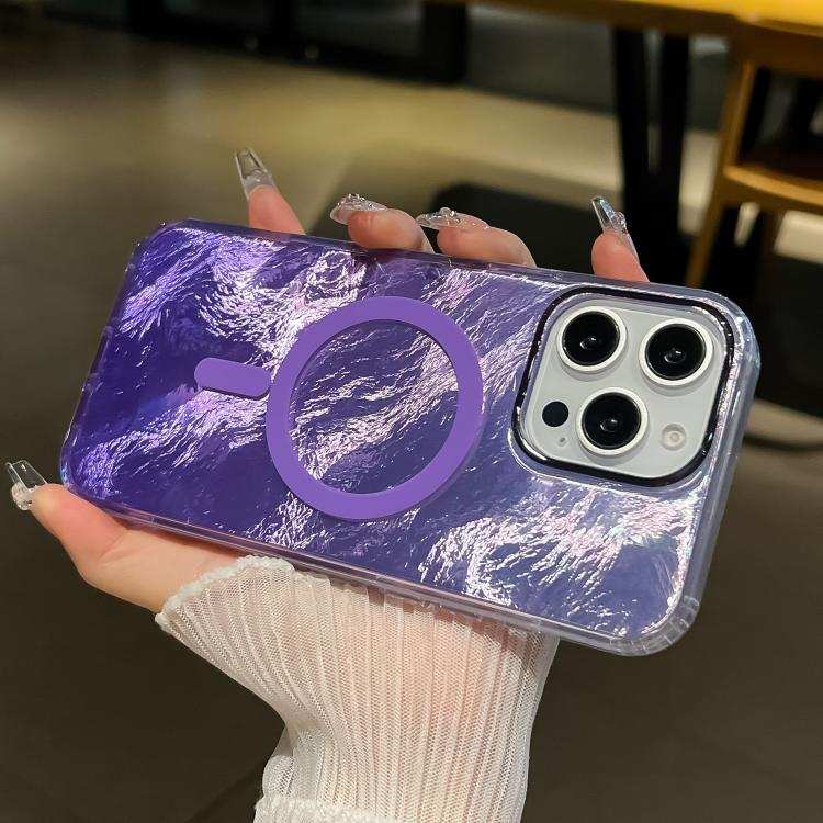 Plating Gradient Glacier Texture MagSafe Phone Case