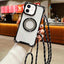 Traveler Crossbody Lanyard MagSafe Four-corner TPU Clear Phone Case
