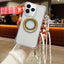 Traveler Crossbody Lanyard MagSafe Four-corner TPU Clear Phone Case