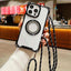Traveler Crossbody Lanyard MagSafe Four-corner TPU Clear Phone Case