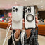 Traveler Crossbody Lanyard MagSafe Four-corner TPU Clear Phone Case