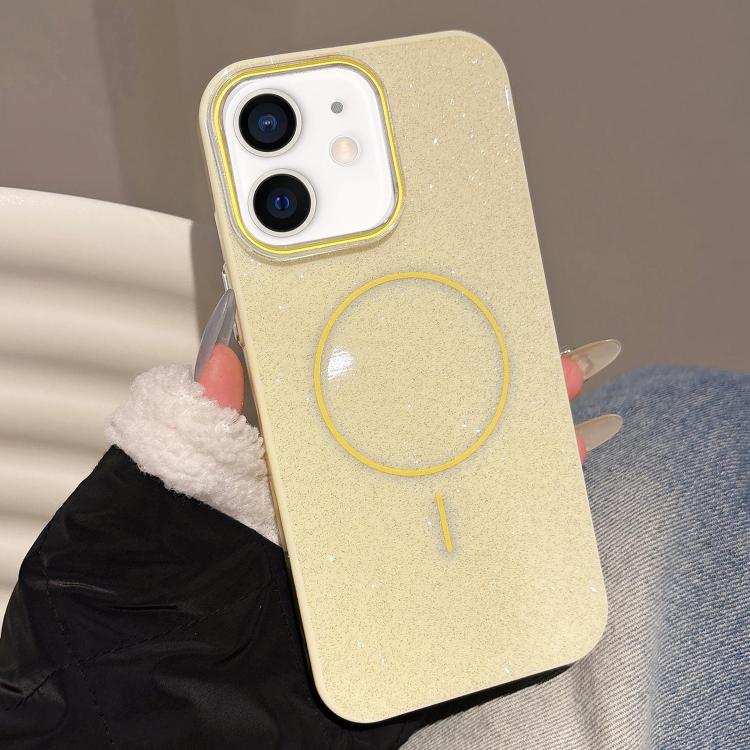 Glitter MagSafe Thin Circle TPU Phone Case