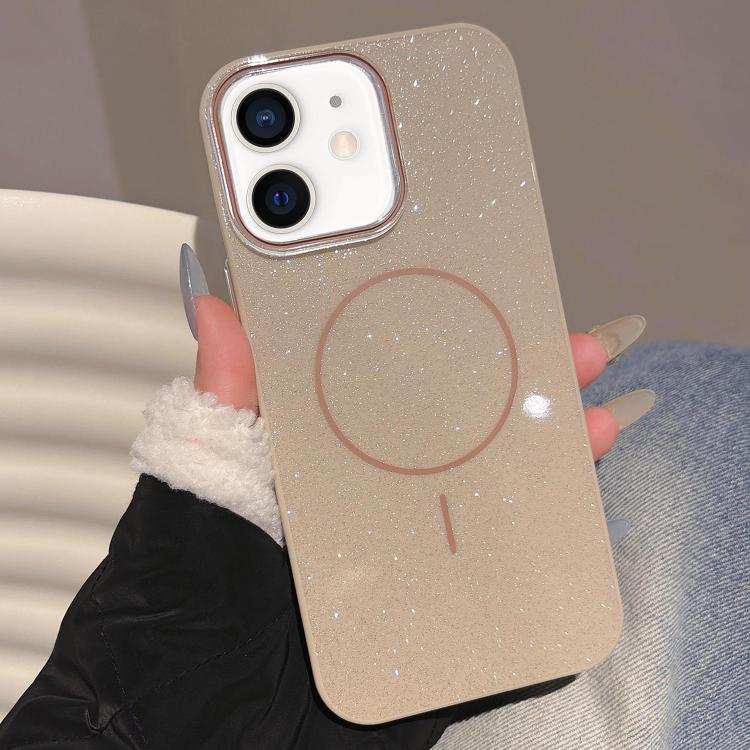 Glitter MagSafe Thin Circle TPU Phone Case
