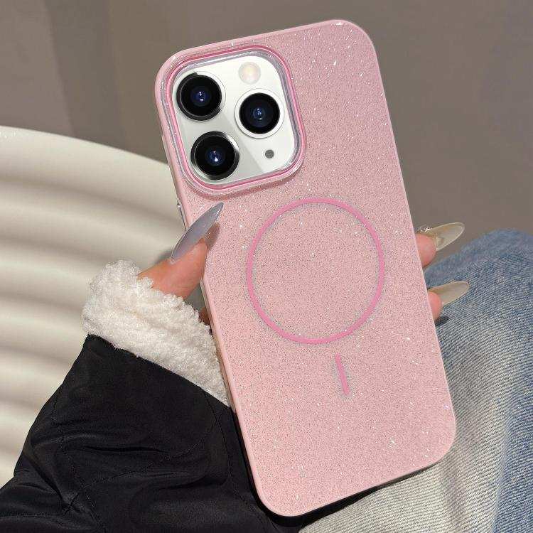 Glitter MagSafe Thin Circle TPU Phone Case