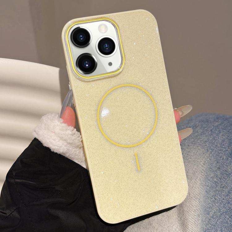 Glitter MagSafe Thin Circle TPU Phone Case