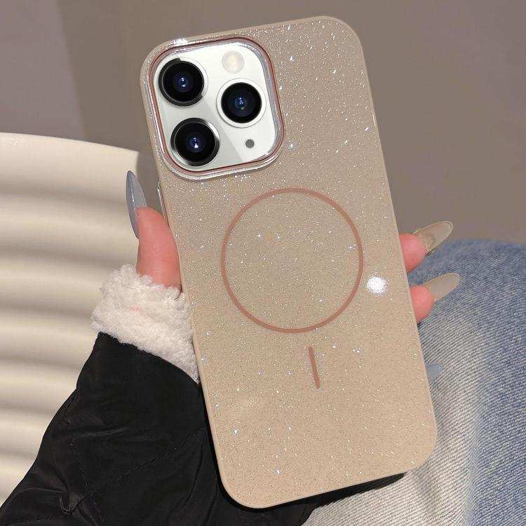 Glitter MagSafe Thin Circle TPU Phone Case