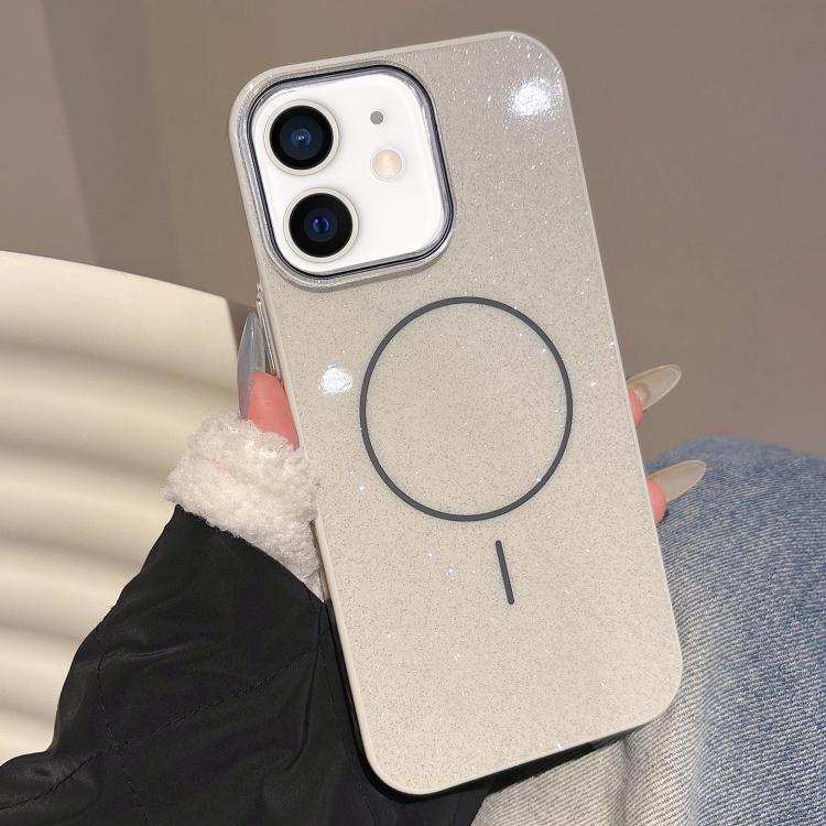 Glitter MagSafe Thin Circle TPU Phone Case