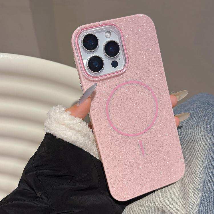 Glitter MagSafe Thin Circle TPU Phone Case