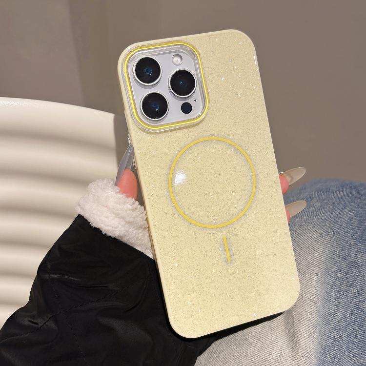 Glitter MagSafe Thin Circle TPU Phone Case