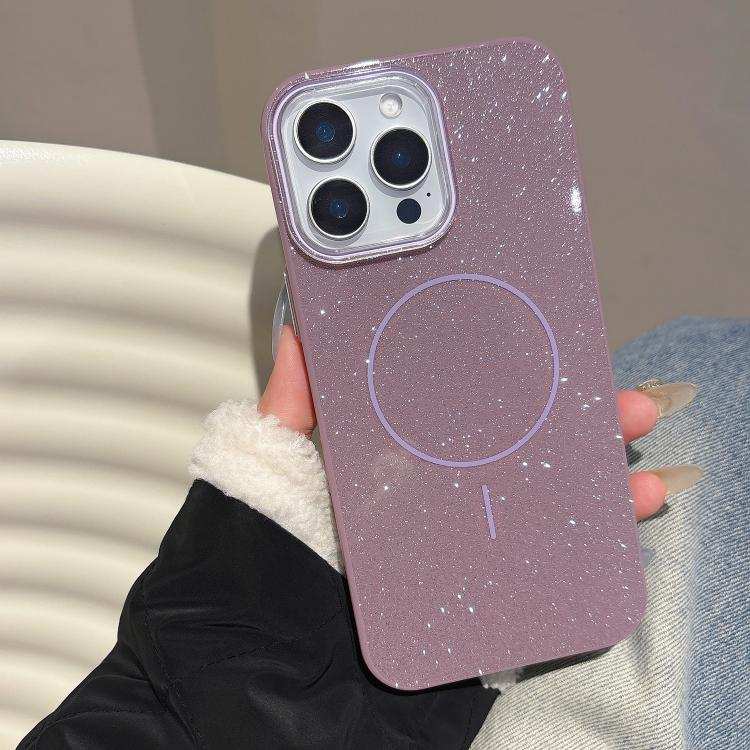 Glitter MagSafe Thin Circle TPU Phone Case