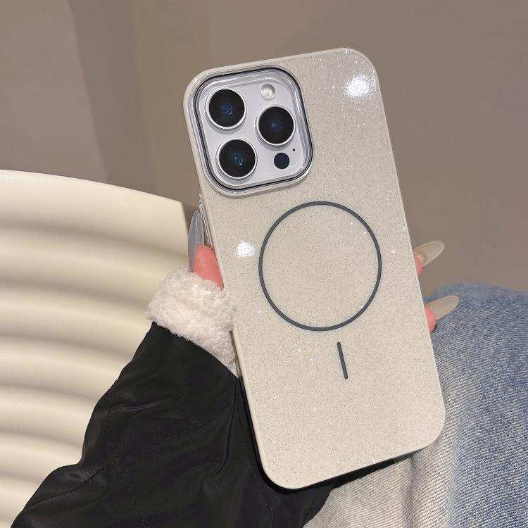 Glitter MagSafe Thin Circle TPU Phone Case