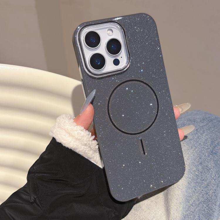 Glitter MagSafe Thin Circle TPU Phone Case