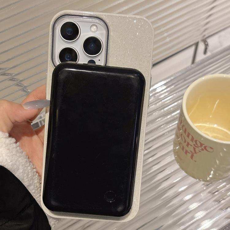 Glitter MagSafe Thin Circle TPU Phone Case