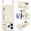 Crossbody Zipper Wallet Ring Holder Litchi Leather Phone Case