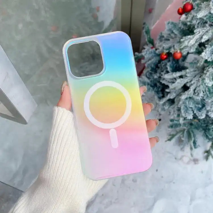 Frosted Color-plated Gradient MagSafe Phone Case