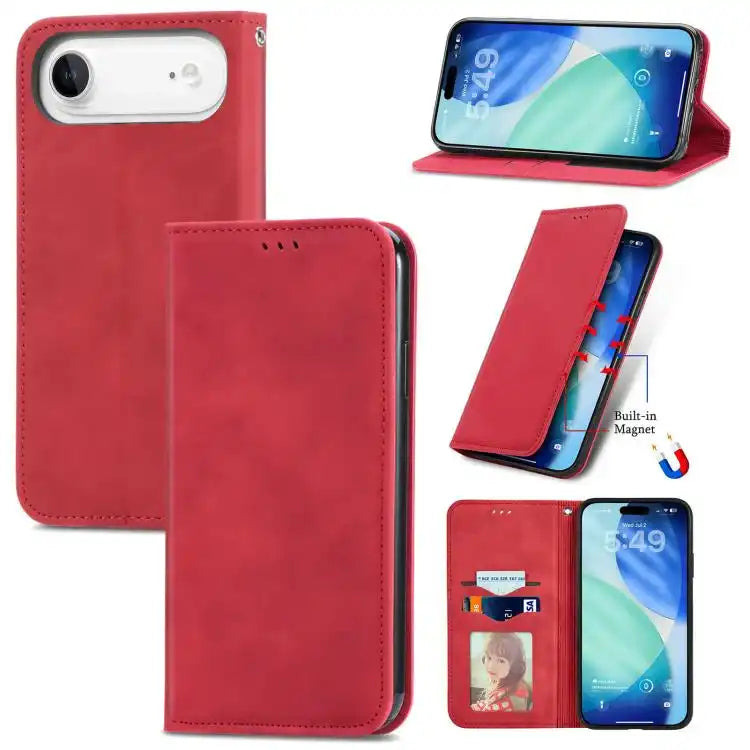 Retro Skin Feel Magnetic Flip Leather Phone Case