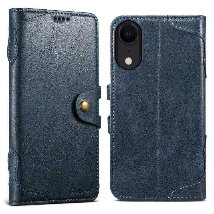 Suteni Q-03 Oil Wax Magnetic Clasp Leather Phone Case