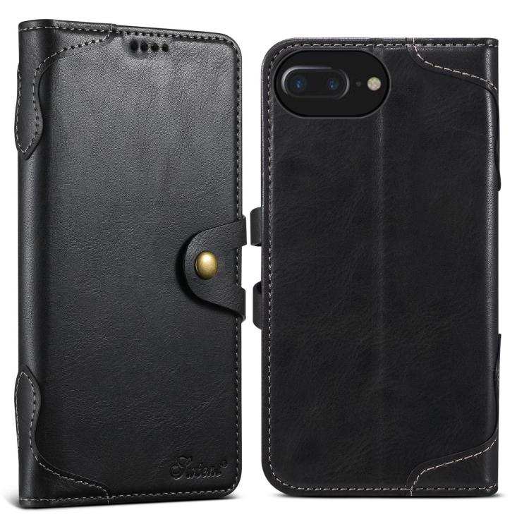 Suteni Q-03 Oil Wax Magnetic Clasp Leather Phone Case