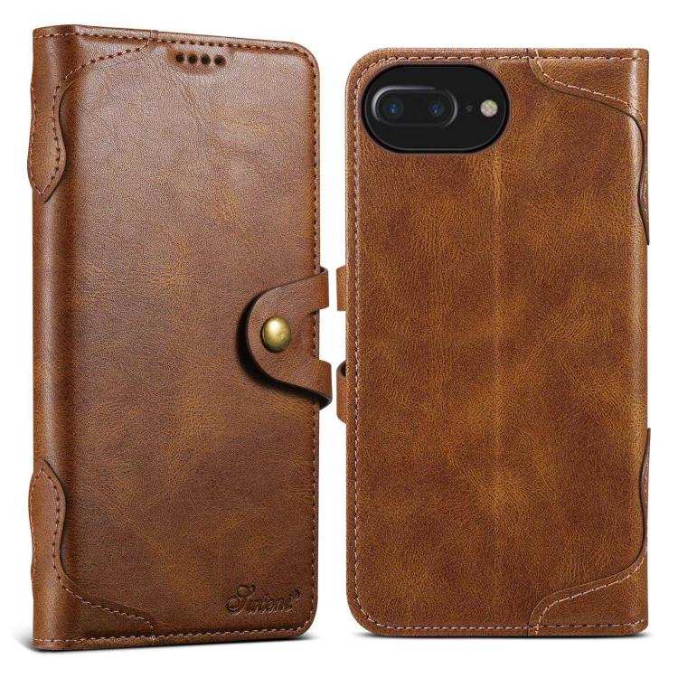 Suteni Q-03 Oil Wax Magnetic Clasp Leather Phone Case