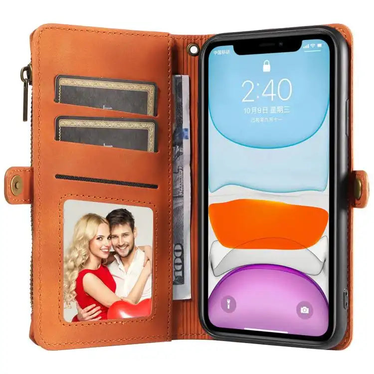 Fantasy Multifunctional Zipper Wallet Leather Phone Case
