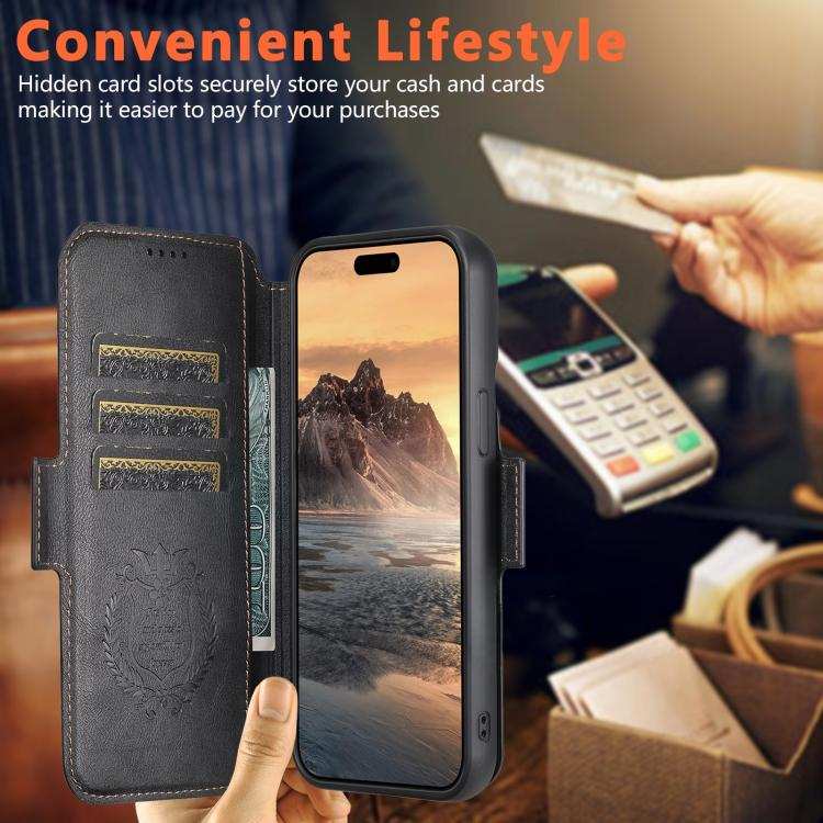 Suteni Q07 2-in-1 Multi-function Detachable Wallet MagSafe Phone Case