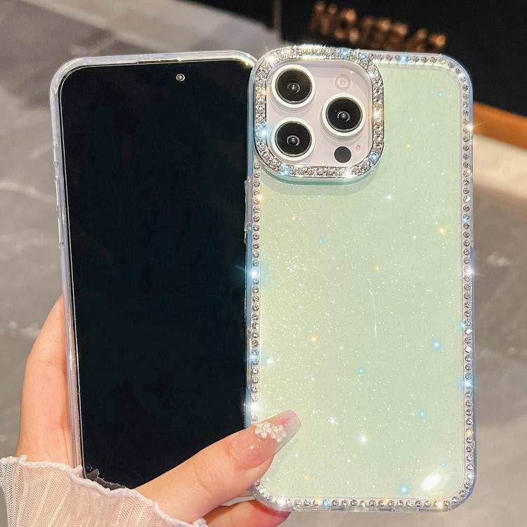 Rhinestone Glitter TPU 4-corners Anti-fall Phone Case
