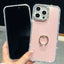 Rhinestone Glitter TPU Ring Holder Anti-fall Phone Case