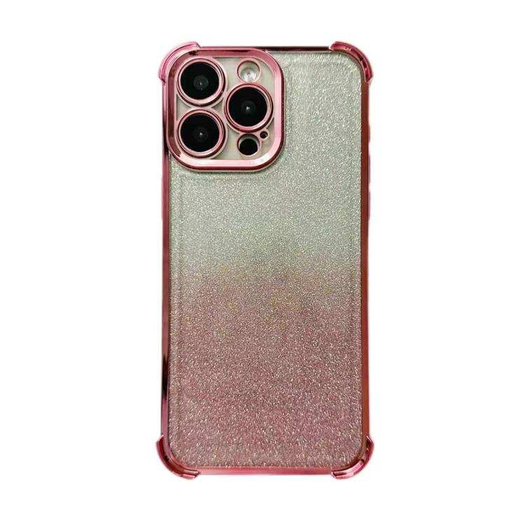Electrpolated Glitter Four-corner Shockproof Space TPU Phone Case