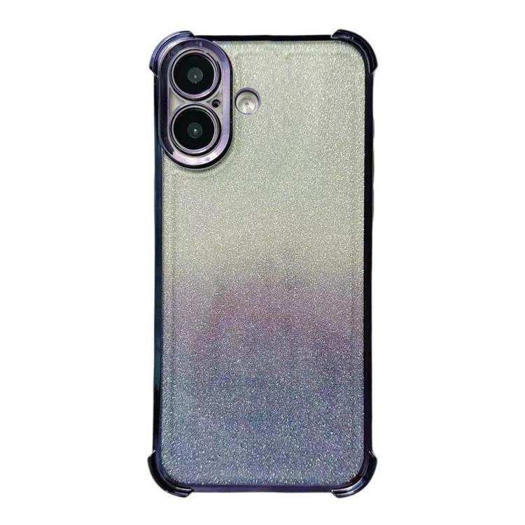 Electrpolated Glitter Four-corner Shockproof Space TPU Phone Case