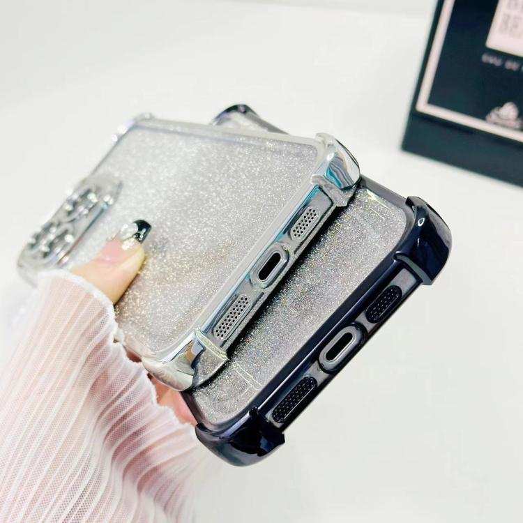 Electrpolated Glitter Four-corner Shockproof Space TPU Phone Case