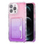 Gradient 3-in-1 Card Bag TPU Shockproof Phone Case