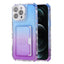 Gradient 3-in-1 Card Bag TPU Shockproof Phone Case