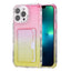 Gradient 3-in-1 Card Bag TPU Shockproof Phone Case