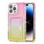 Gradient 3-in-1 Card Bag TPU Shockproof Phone Case