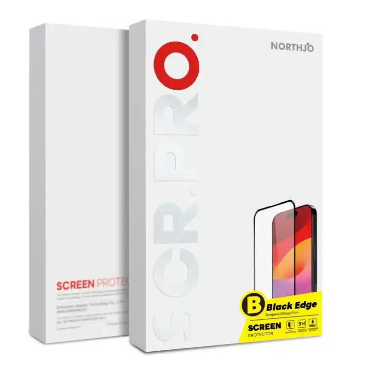 2pcs NORTHJO A++ 0.3mm Screen Full Glue Silk Printing Tempered Glass Film MyMobile