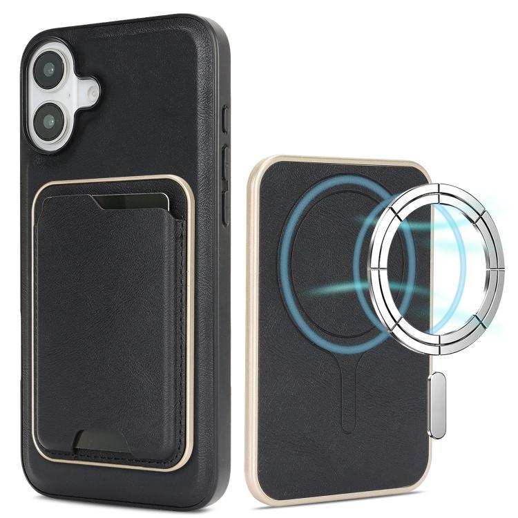 Kalebol Slim MagSafe Ring Magnetic Card Bag Leather Phone Case MyMobile