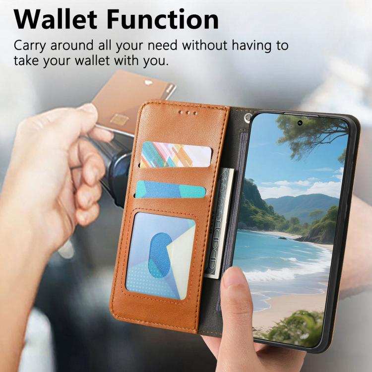 Elastic Wristband Magnetic Suction Leather Phone Case
