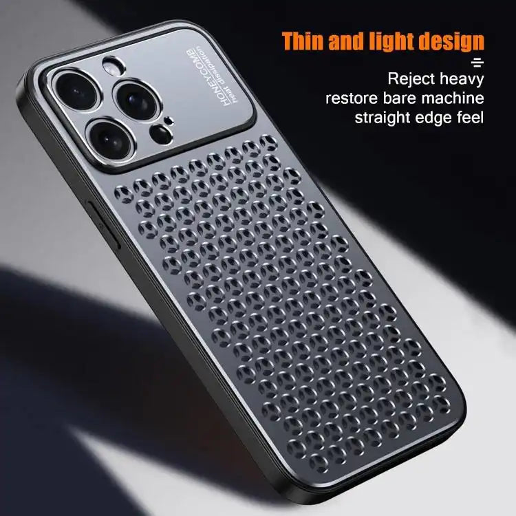 Kalebol Metal Cooling Breathable Hollow Phone Case