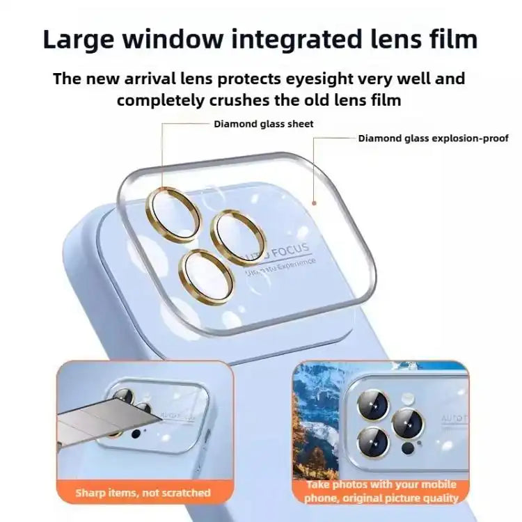 Kalebol Large Windows Frosted Liquid Silicone Phone Case