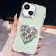 Diamond Glitter Gemstone Heart Holder Phone Case