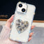 Diamond Glitter Gemstone Heart Holder Phone Case