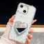 Diamond Glitter Mirror Heart Holder Phone Case