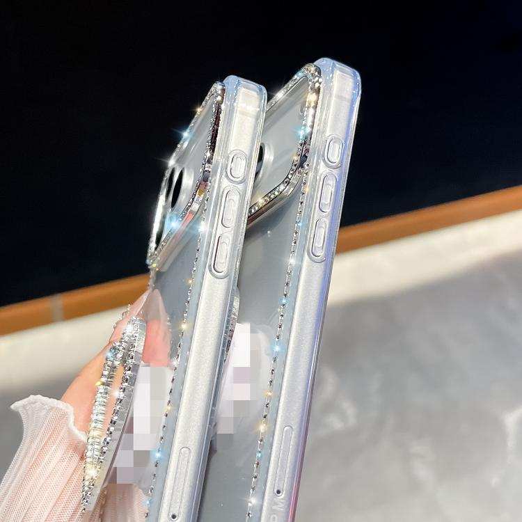 Diamond Glitter Mirror Heart Holder Phone Case