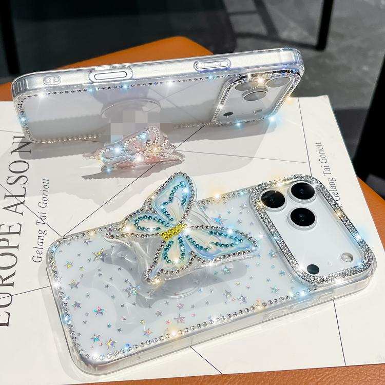 Diamond Glitter Butterfly Holder Phone Case