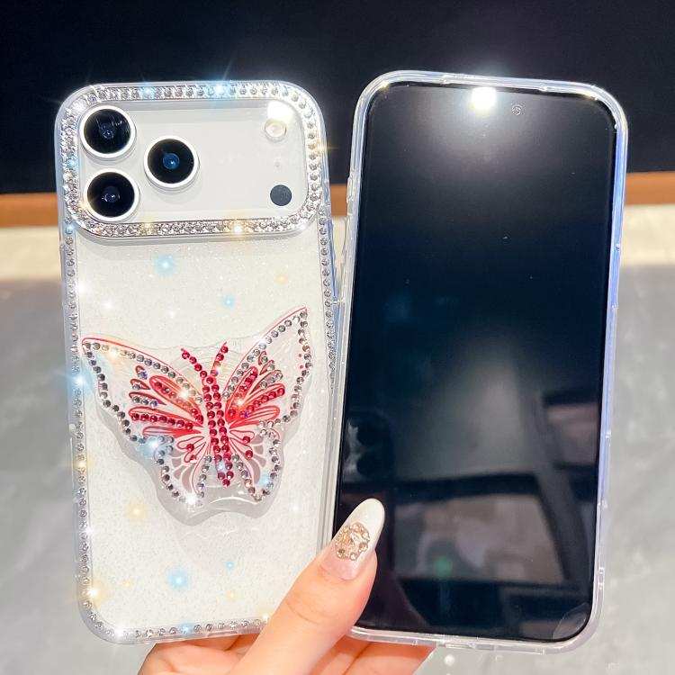 Diamond Glitter Butterfly Holder Phone Case