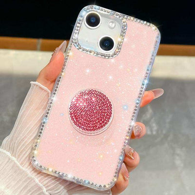 Diamond Glitter Diamond Round Holder Phone Case
