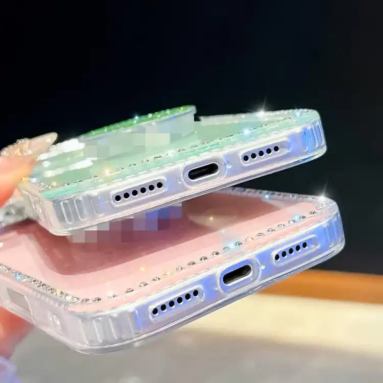 Diamond Glitter Diamond Round Holder Phone Case