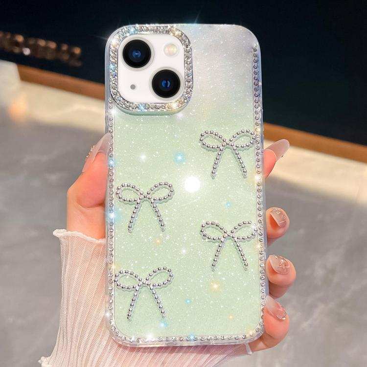 Diamond Glitter Bow-knot Four-Corner Shockproof Phone Case