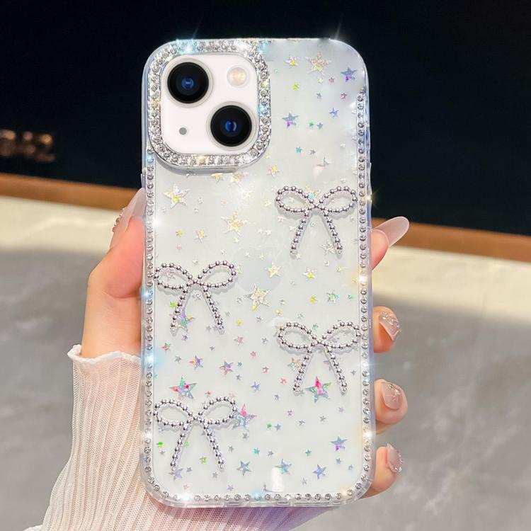 Diamond Glitter Bow-knot Four-Corner Shockproof Phone Case
