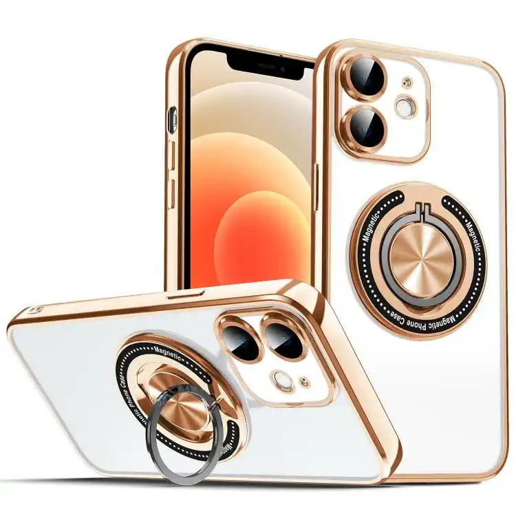 Colorful 360 Invisible Ring MagSafe Phone Case